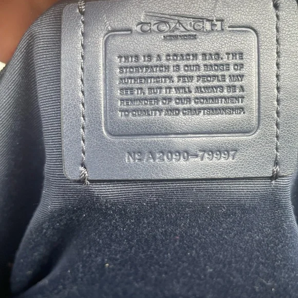 Coach Light Blue Leather hand bag - Picture 2 of 6